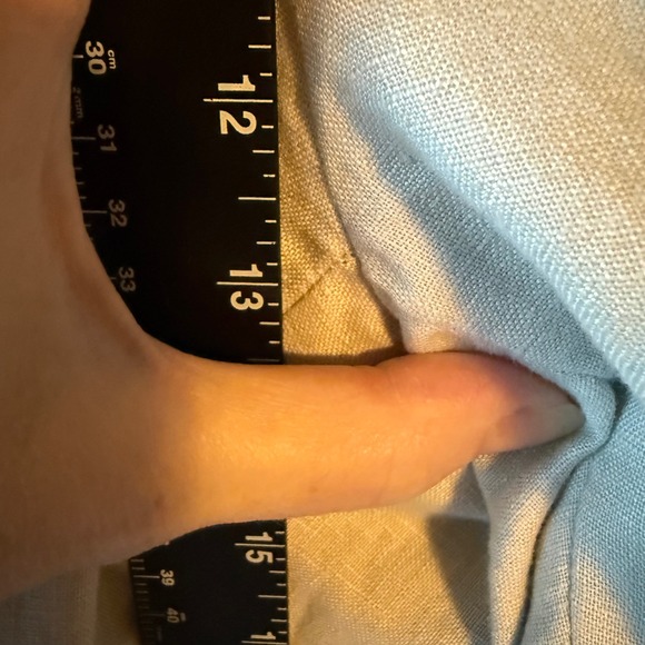 Metafiori New York Mens Tan 100% Linen Pleated Dress Pants Size 38 - Picture 6 of 7